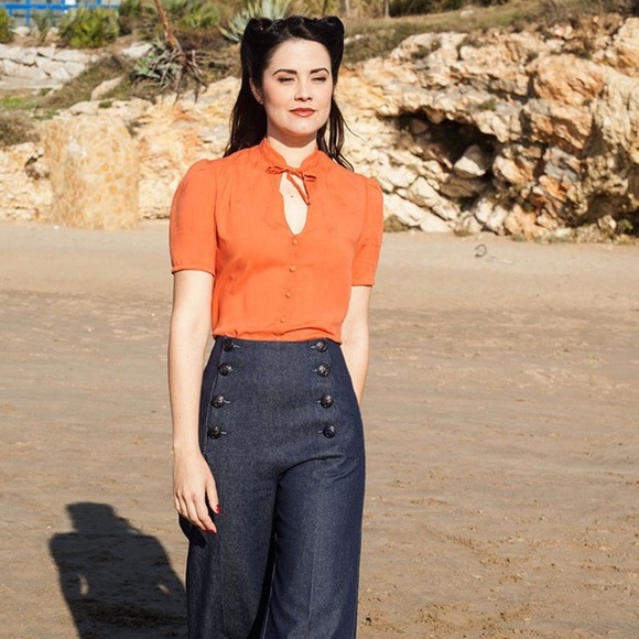 Linea Donna Essentials Wide Leg Sailor Pants - Picture 6 of 9